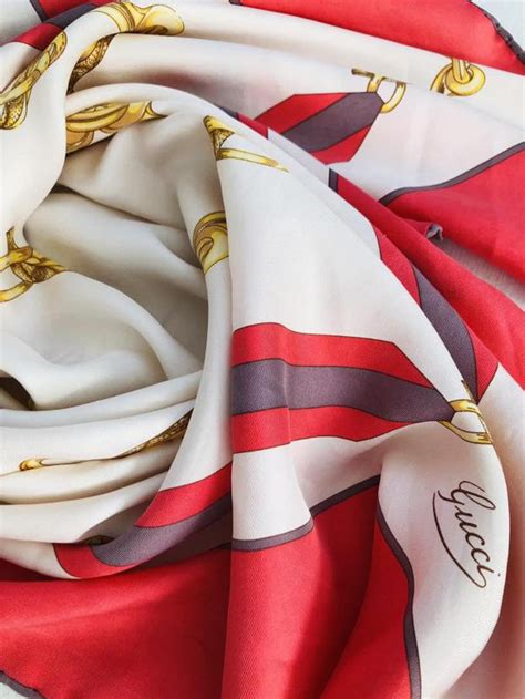 gucci scarves archives vintage|original Gucci silk scarf.